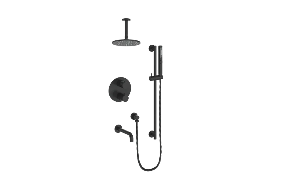 Vogt Drava 3-Way Thermostatic Shower System with Rough-In Valve