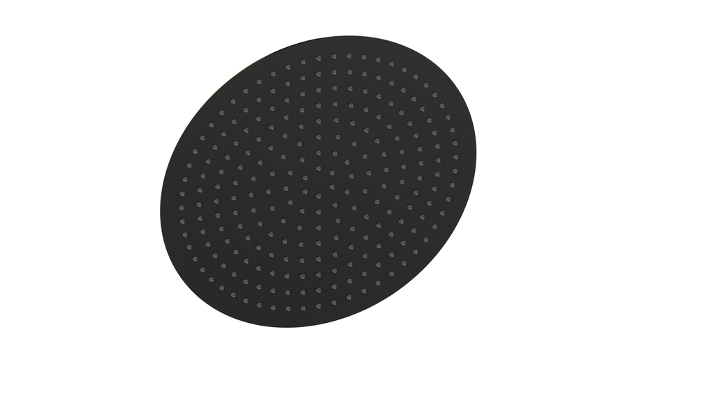 Vogt 16 inch Round Rain Shower Head SH.02.1616 in Matte Black