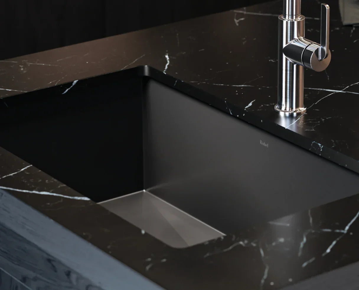 Riobel Fonsa 33" Quartz Single Bowl Undermount Kitchen Sink