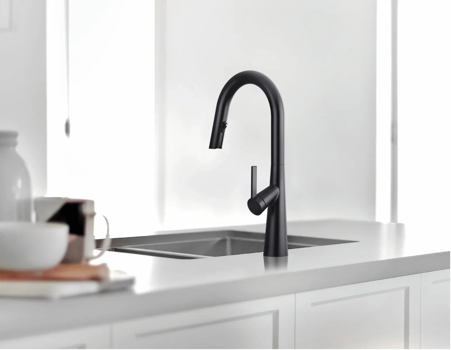 Riobel Ludik Pull-Down Kitchen Faucet Dual Spray 1.6 GPM