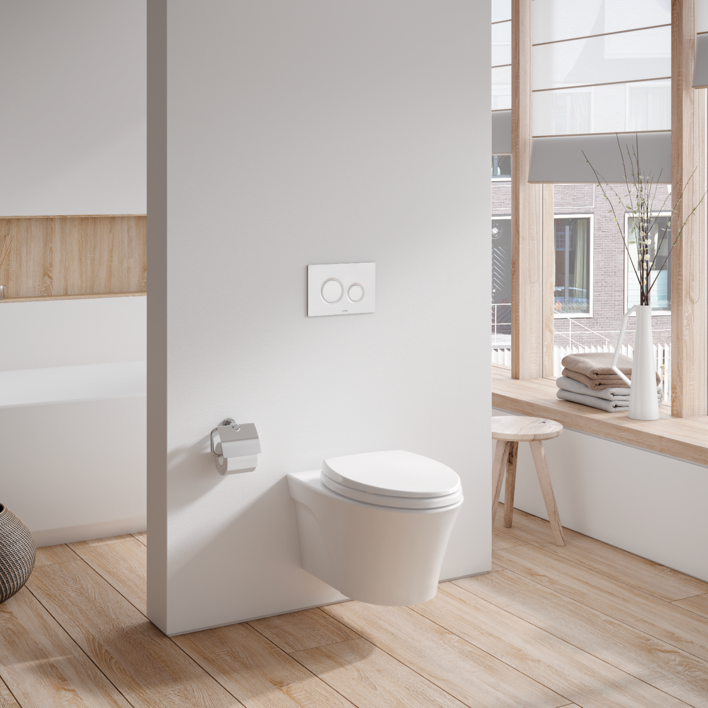 TOTO AP Wall-Hung Toilet & In-Wall Tank System 1.28/0.9 GPF