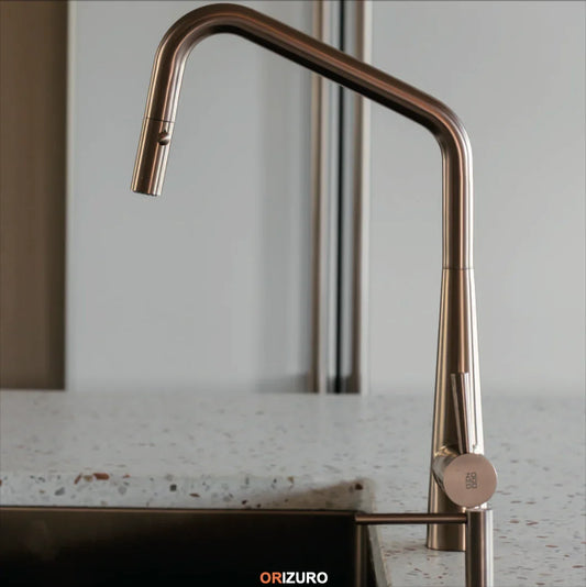 Zomodo Orizuro 16 Pull-Down Dual Spray Kitchen Faucet 1.8 GPM
