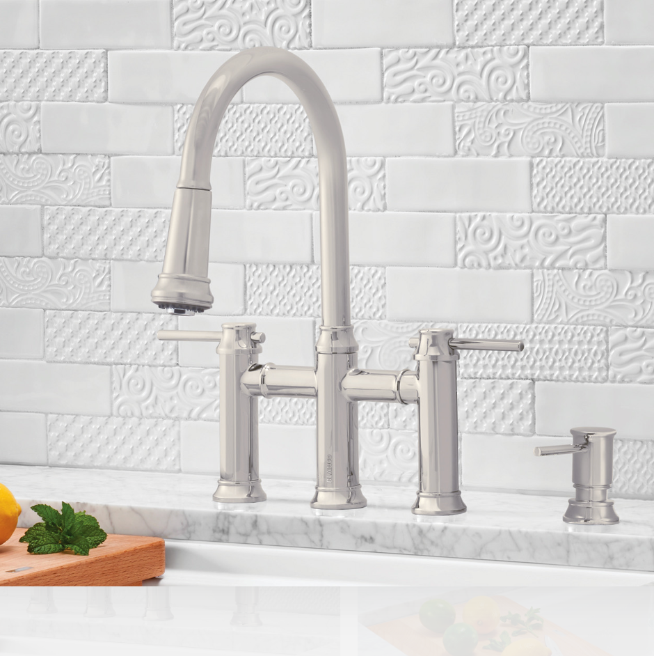 Blanco Empressa Pull-Down Bridge Kitchen Faucet 1.5 GPM
