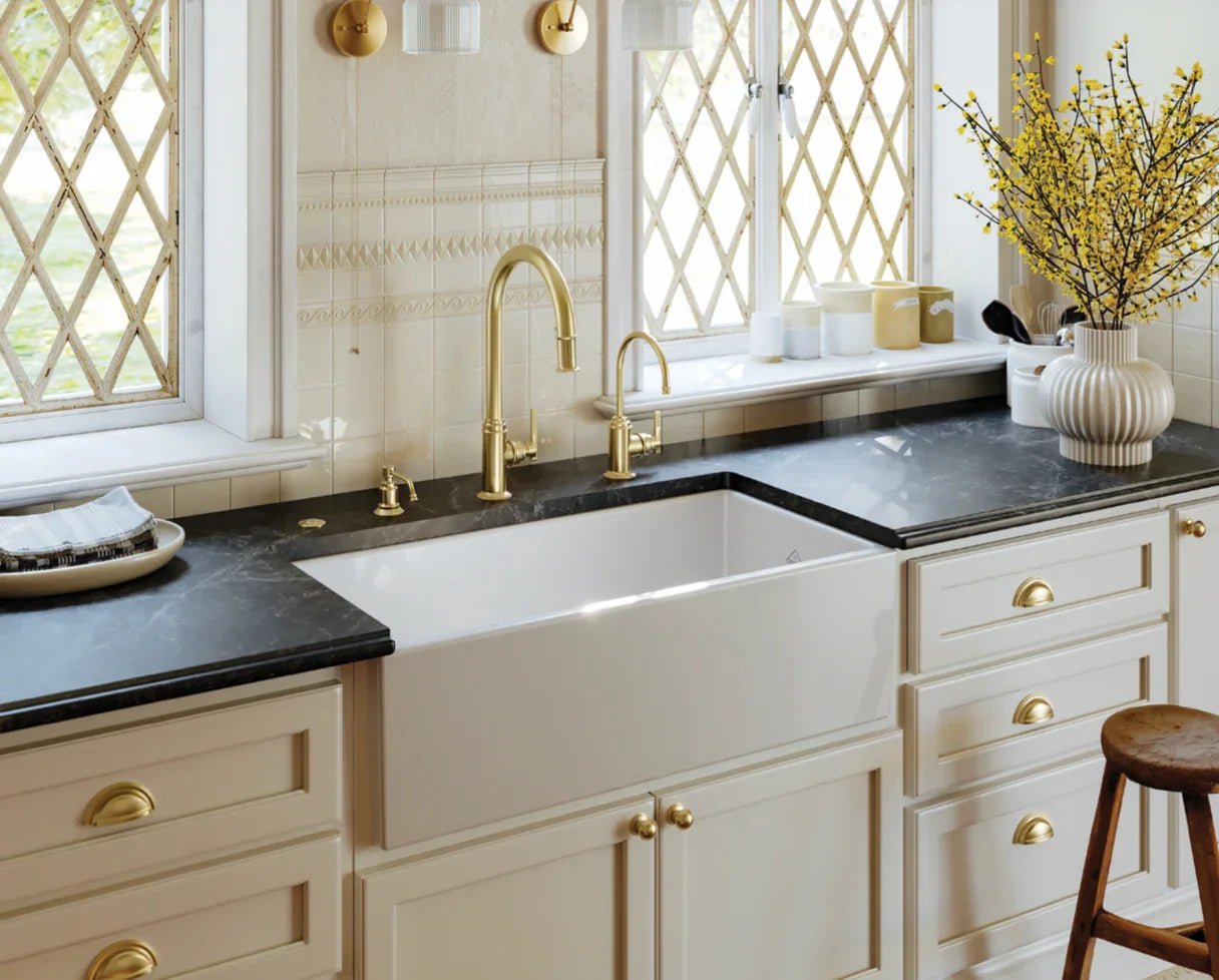 Perrin & Rowe Southbank Pull-Down Kitchen Faucet Dual Spray 1.8 GPM