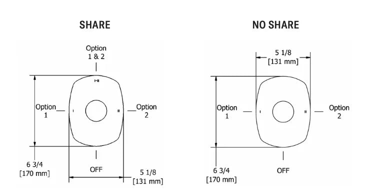 Riobel Venty 1/2" Thermostatic And Pressure Balance Trim With Up to 3 Functions