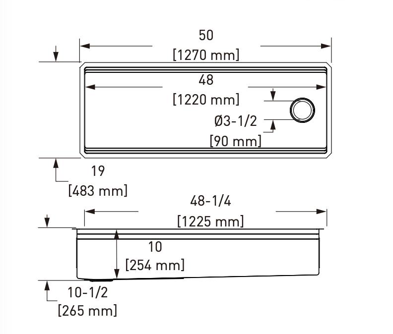Rohl Culinario Évier sous plan simple bac de 50 po en acier inoxydable avec accessoires - RUWUM5019WSSB