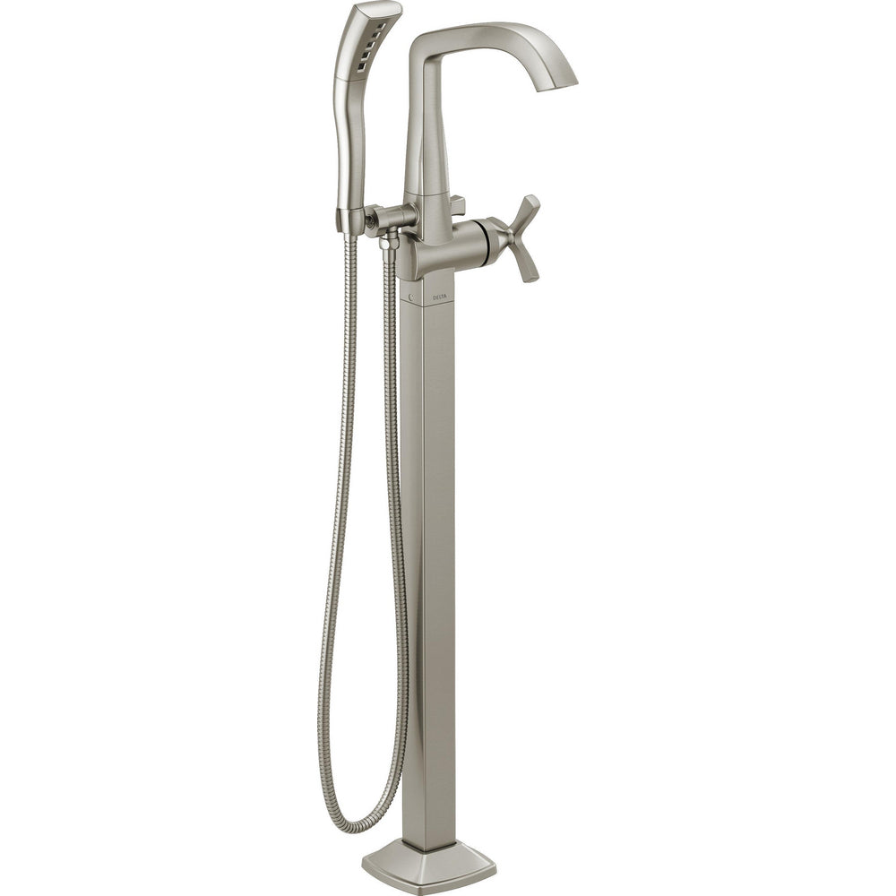 Delta Stryke Single Handle Floor Mount Tub Filler Trim - T47766