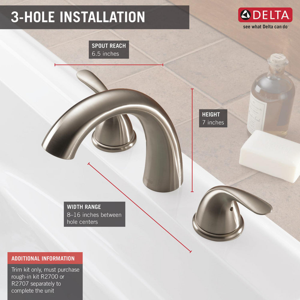 Delta Classic Garden Tub Filler Trim - T5722