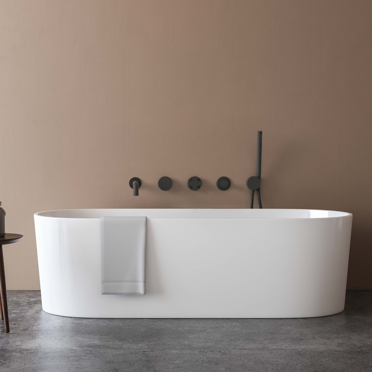 Baril Air B80 remplisseur de baignoire avec douchette, garniture seulement, sans poignée - T80-3311-00