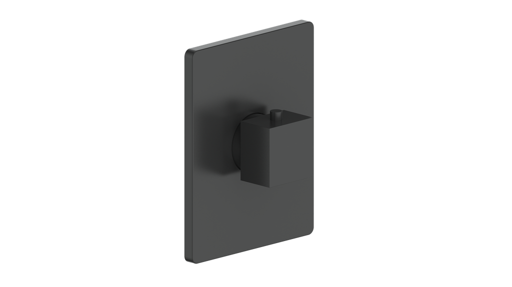 Vogt Kapfenberg Trim for 3/4-inch Thermostatic Valve TM.KG.140 in Matte Black