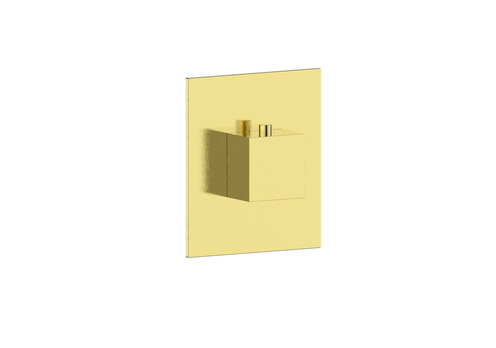 Vogt Kapfenberg Trim for 3/4-inch High-Flow Thermostatic Valve TM.KG.150 in Brushed Gold