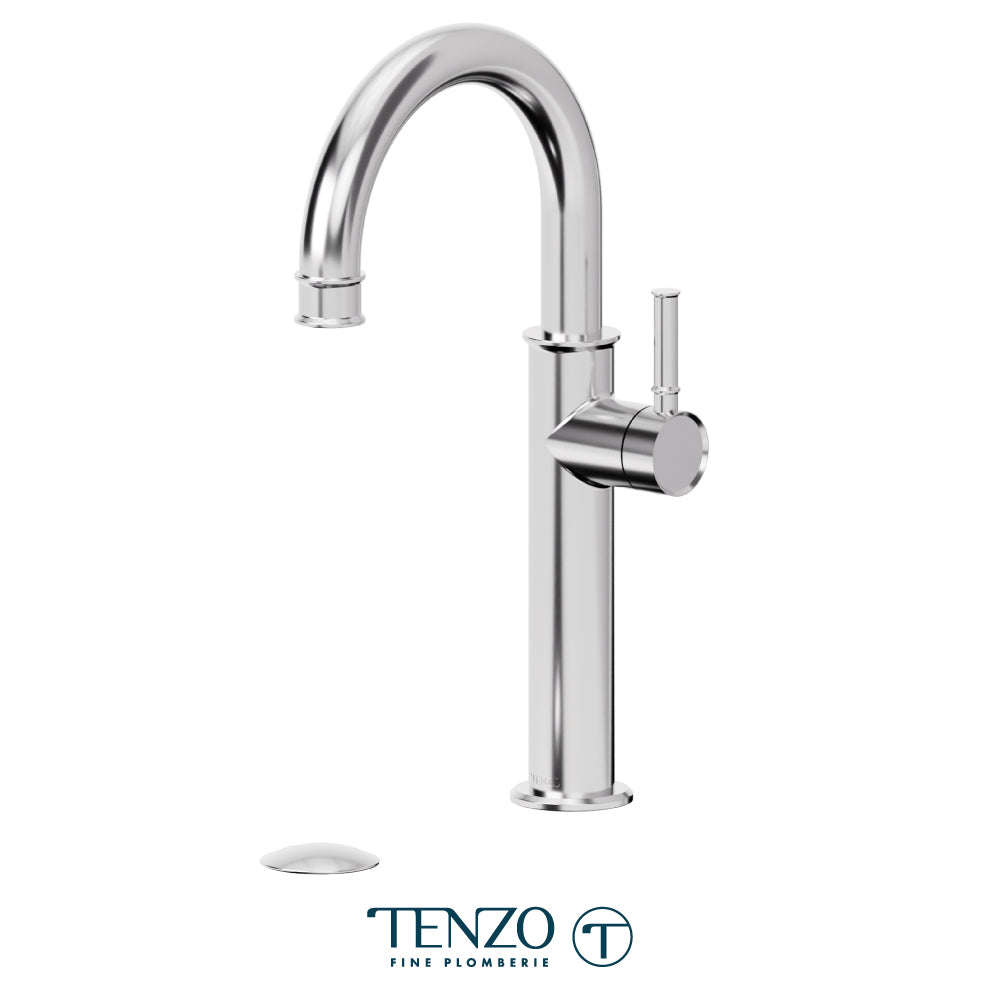 Alyss Single Hole Tall Lavatory Faucet With (W/O Overflow) Drain - ALY12-W-XX