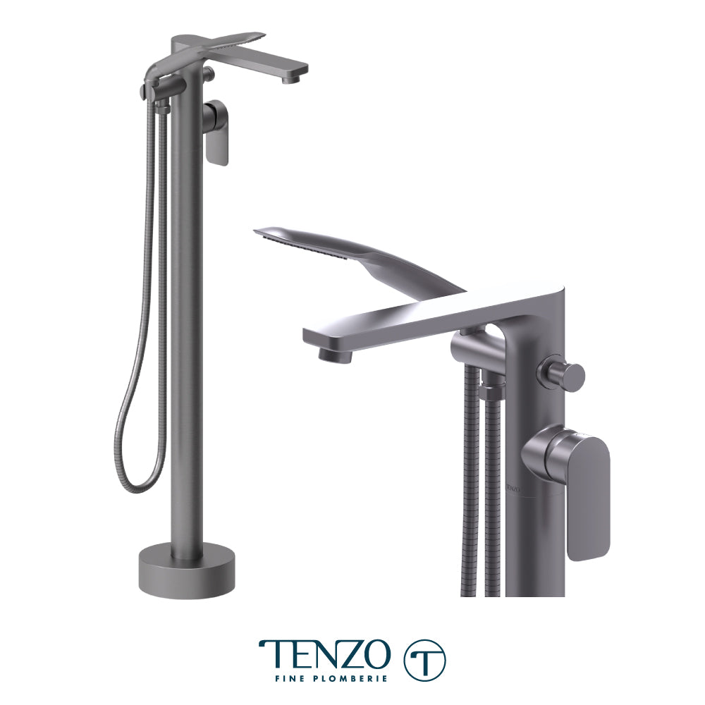 Tenzo Delano Freestanding Tub Filler with Hand Shower - DE52