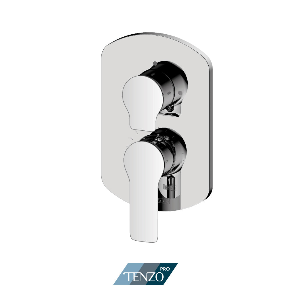 Tenzo Galia SMART-TRIM Pressure Balance Shower Valve Trim, Two And Three Functions, Not Shared - F-GAPB23D