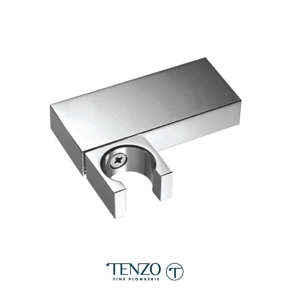 Tenzo Wall Mount Tilting Hand Shower Holder, Flat Rectangular - HSH-302