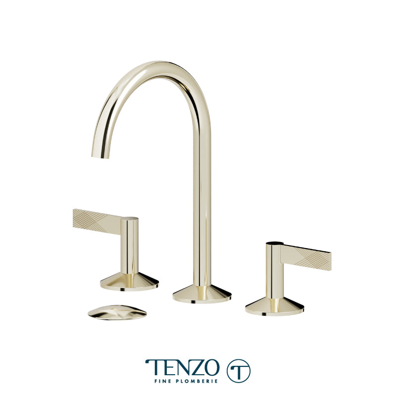 Tenzo Paloma 8 Inch Widespread Lavatory Faucet Without Overflow Drain - PAL13-W
