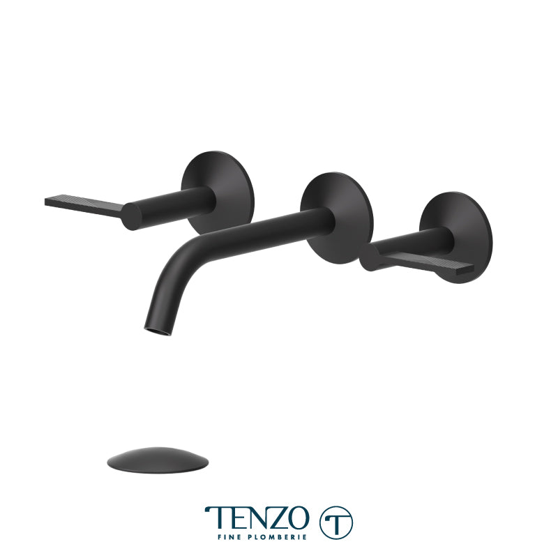 Tenzo Paloma Wall Mount Lavatory Faucet With (Overflow) Drain PAL16-P-XX