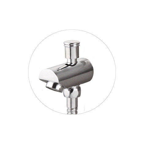 Tenzo Evolo 2-Function Pressure Balance Shower Column, Stainless Steel With Diverter Spout - ETZST-62/R35