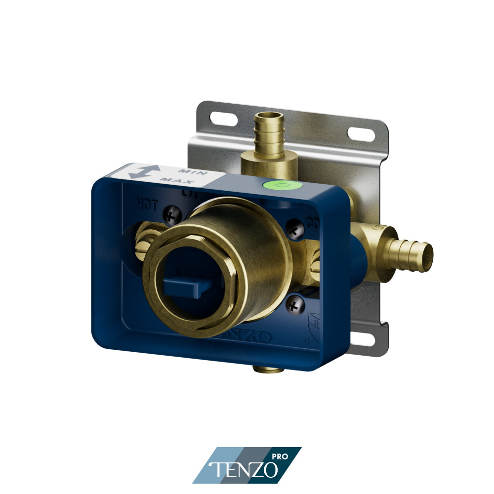 Tenzo Pro 2-Function Rotary Pressure Balance Shower Rough-In Valve - R-PB22R