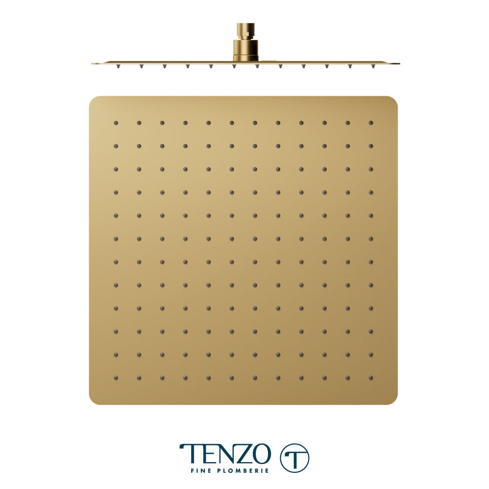 Tenzo AirBoost Square Rain Shower Head, 40 x 40 cm Stainless Steel - SSTS-16-Q