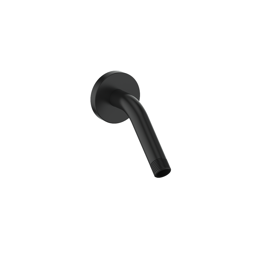 Vogt 6 inch Wall-Mount Shower Arm with Round Flange WA.42.07 in Matte Black