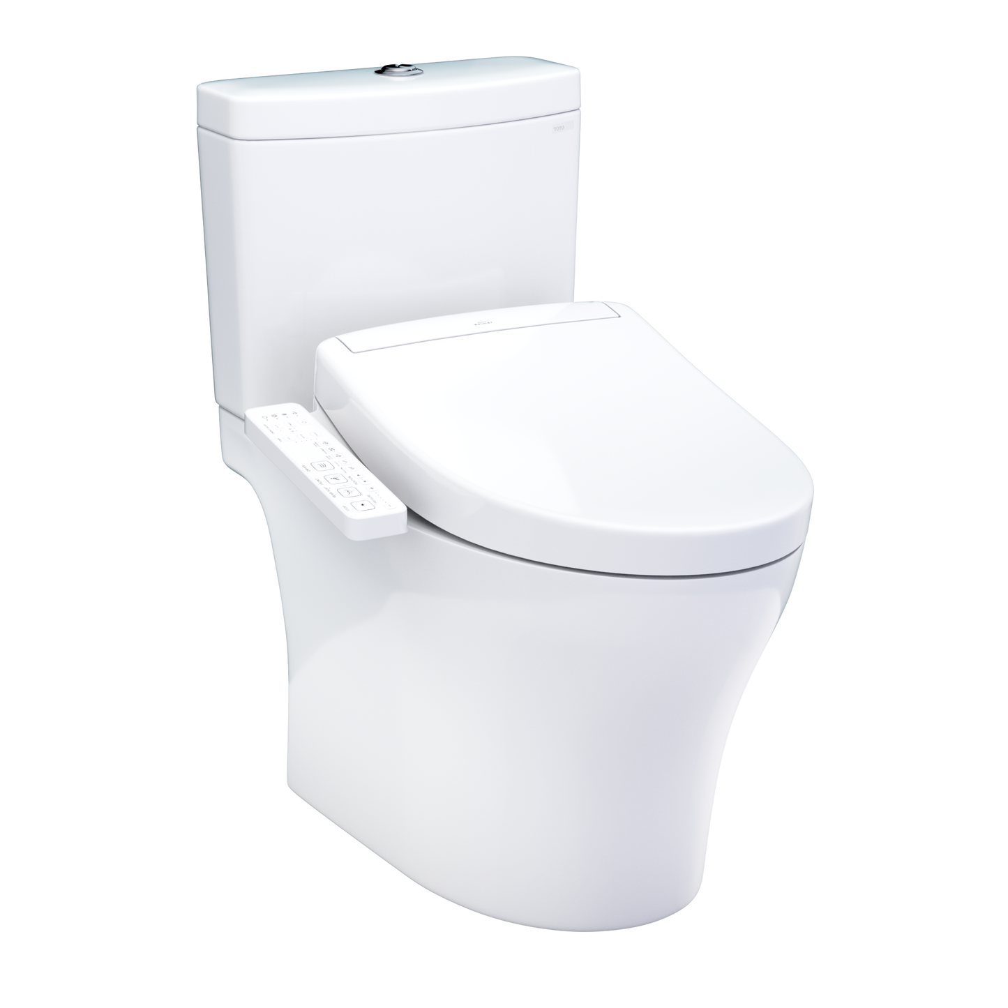 TOTO Aquia IV Washlet+ S2 Two-Piece Toilet - 1.28/0.9 GPF - Regular Height