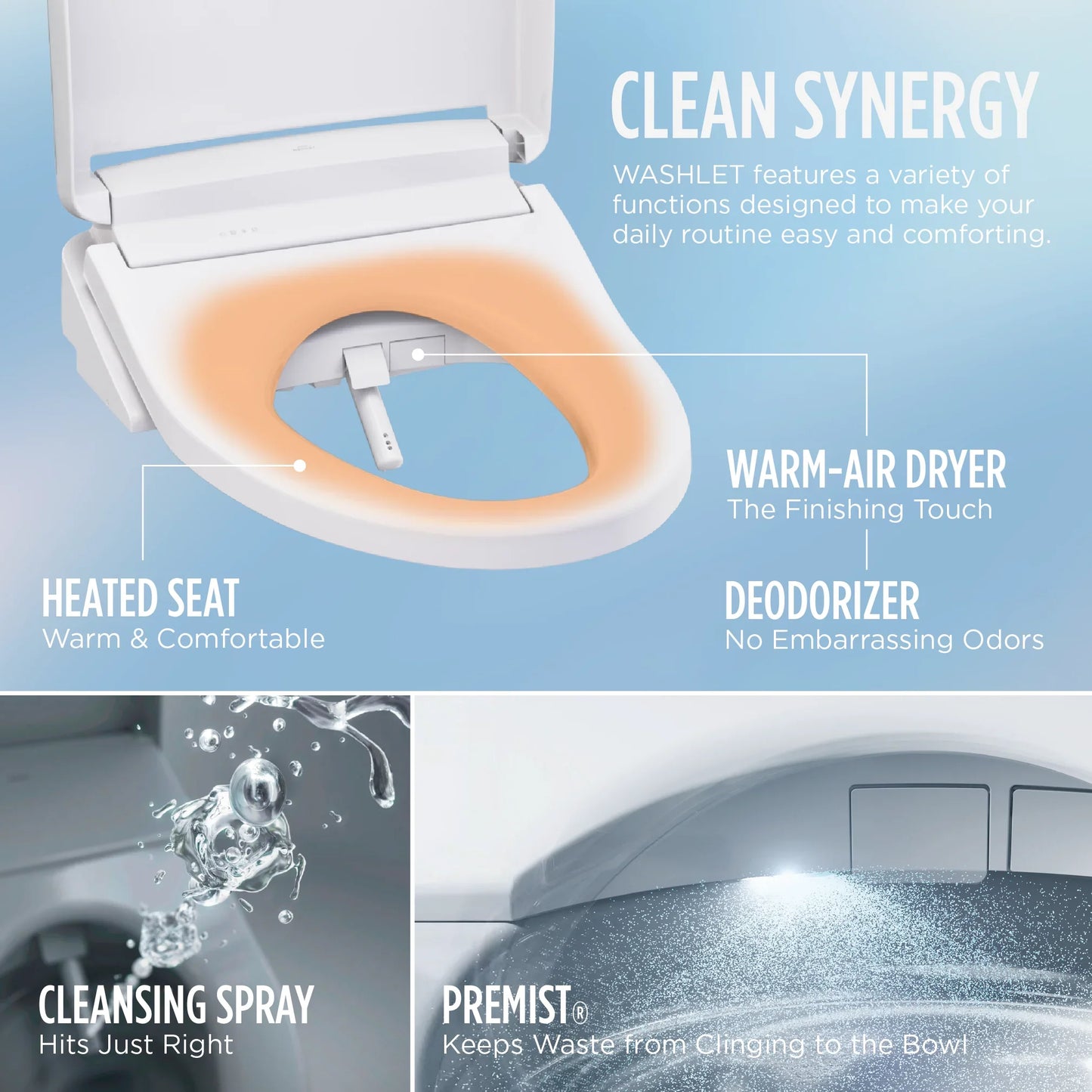 TOTO Nexus 1G Washlet+ S5 One-Piece Toilet - Universal Height - 1.0 GPF