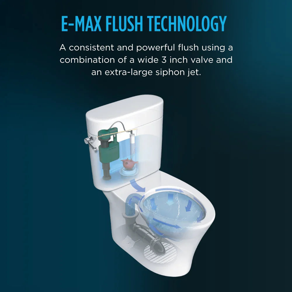 TOTO Eco Ultramax Elongated One-Piece Toilet, ADA Height 1.28 GPF with CEFIONTECT Glaze