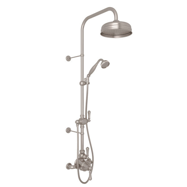Perrin & Rowe Georgian Era 3/4" Exposed Wall Mount Thermostatic Shower System, Lever Handles - U.KIT61NLS