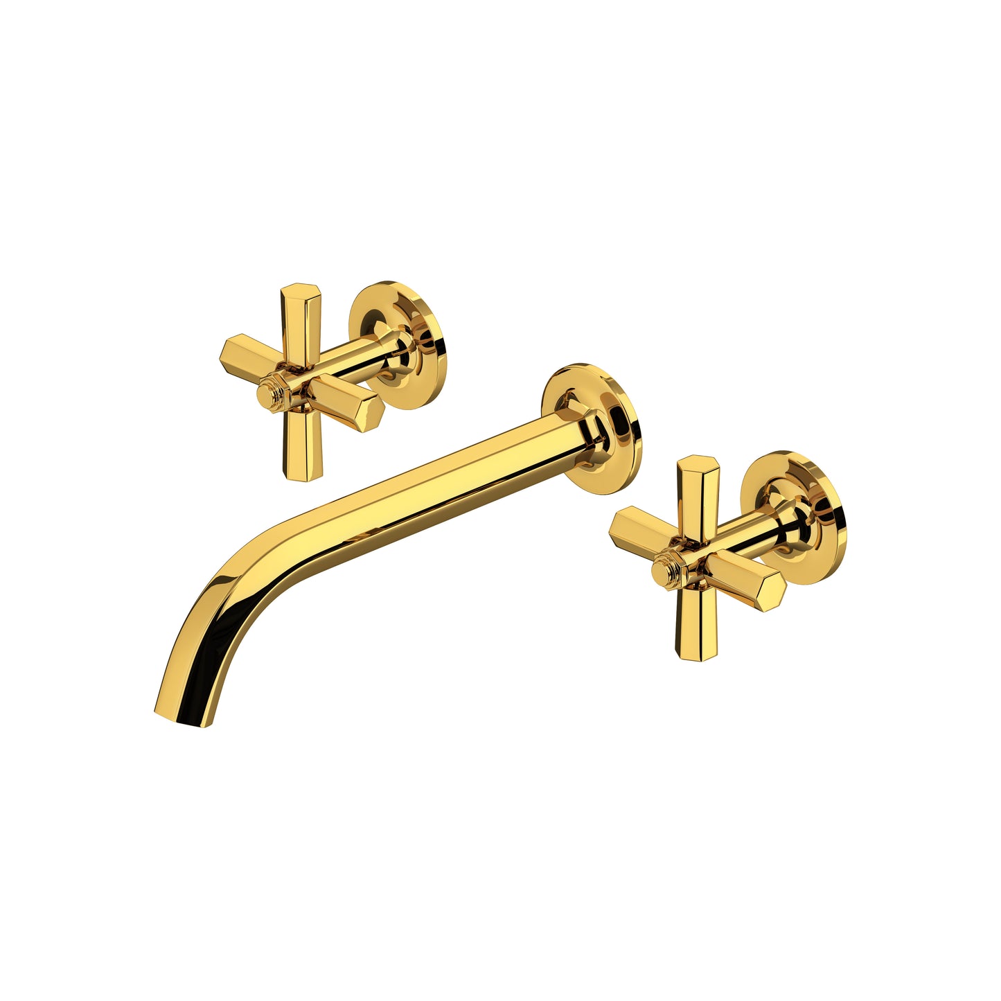 Rohl Modelle Wall Mount Lavatory Faucet Trim With Cross Handle - TMD08W3XM