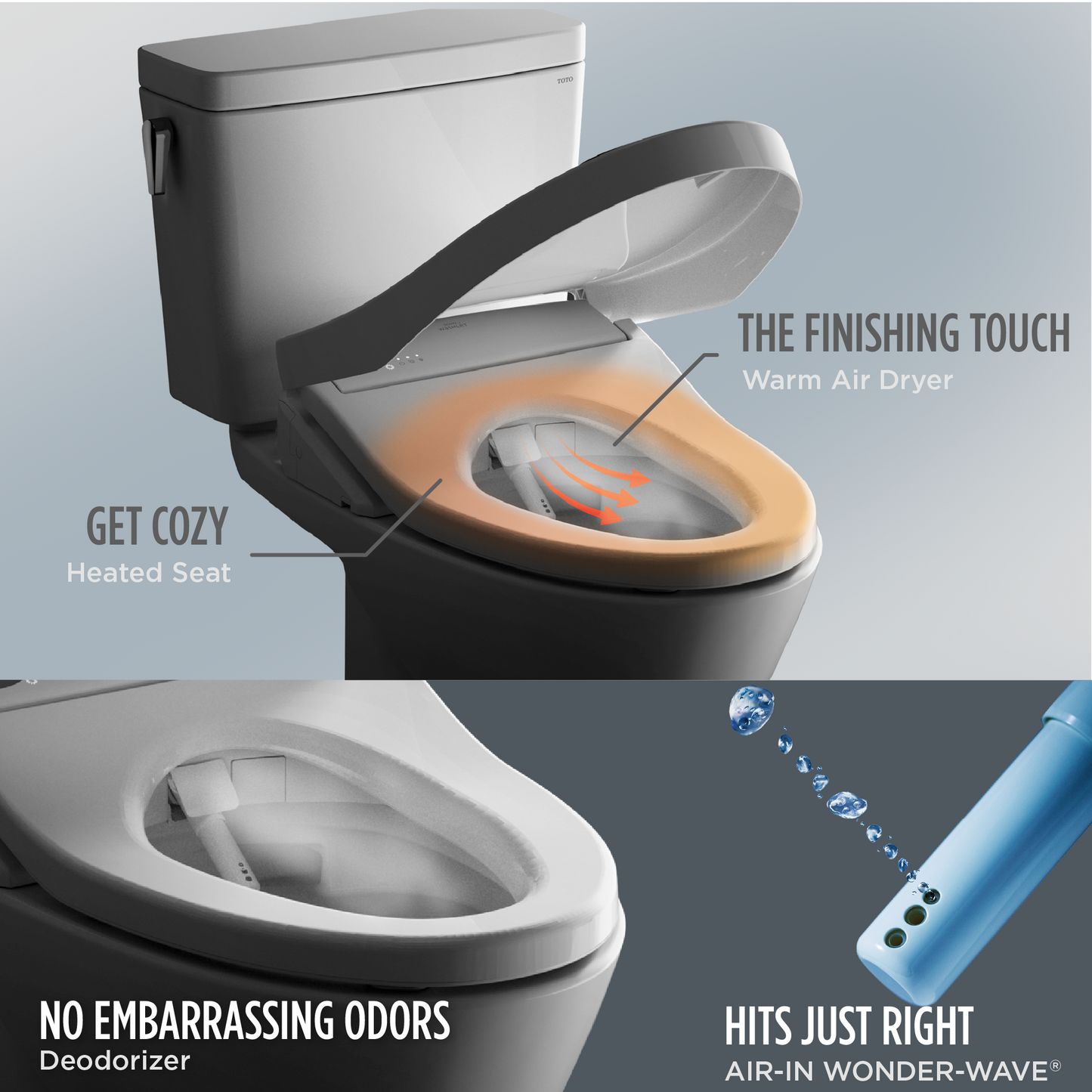TOTO Washlet S7 - Classic - Elongated With Ewater+