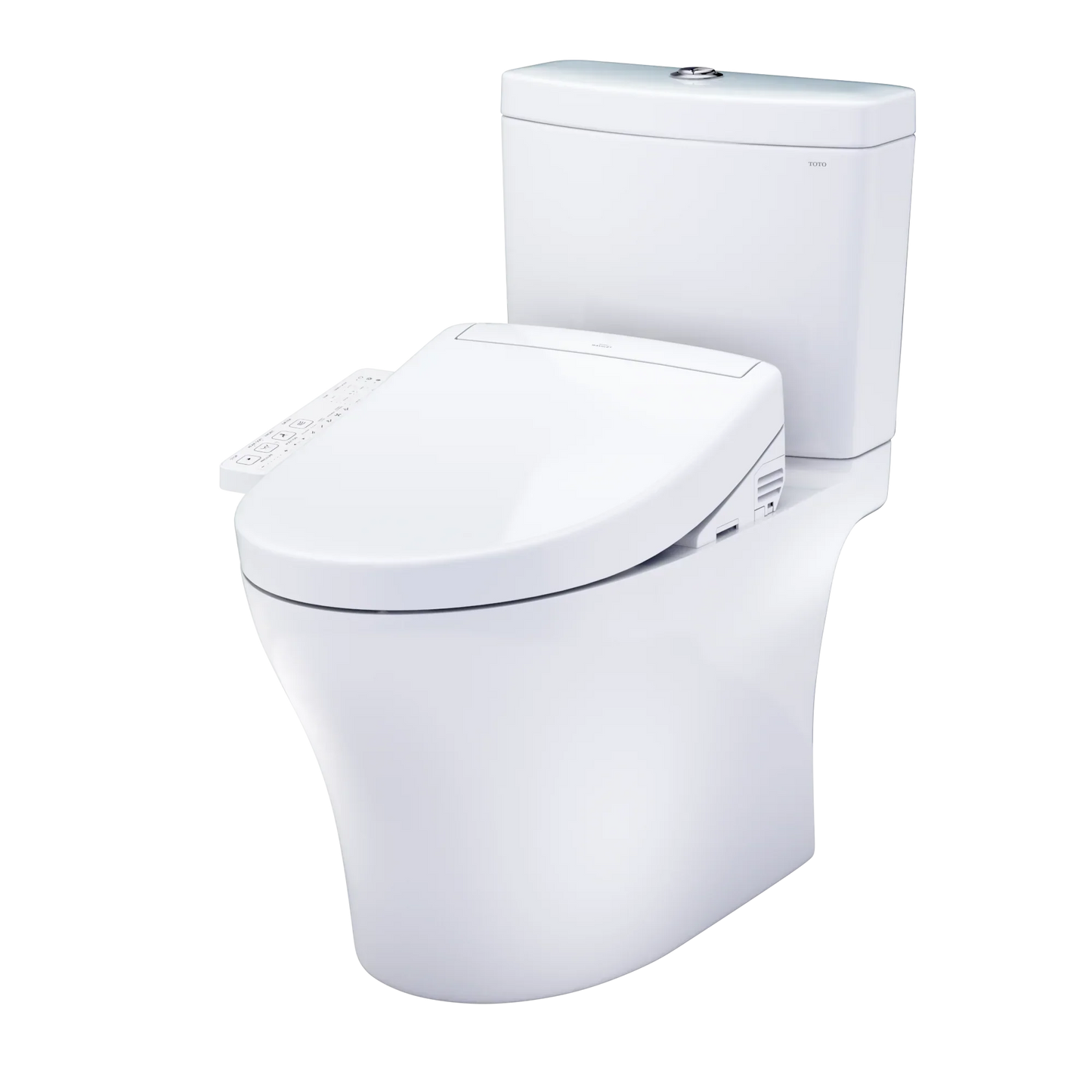 TOTO Aquia IV Washlet+ S2 Two-Piece Toilet - 1.28/0.9 GPF - Universal Height