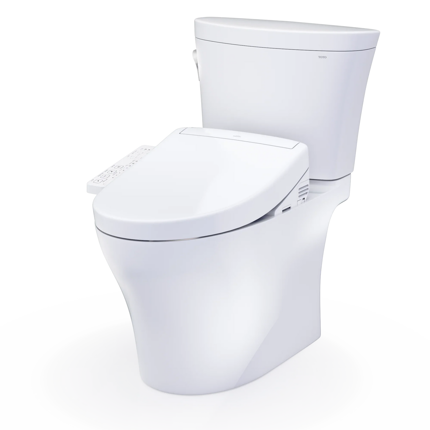 TOTO Aquia IV Arc Washlet+ S2 Two-Piece Toilet - 1.28/0.9 GPF - Universal Height