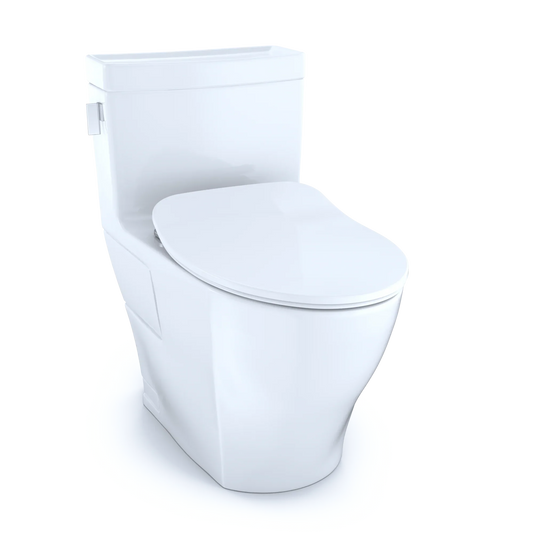 TOTO Legato One-Piece High-Efficiency Toilet 1.28 GPF, Elongated, Universal Height, Washlet+ Connection
