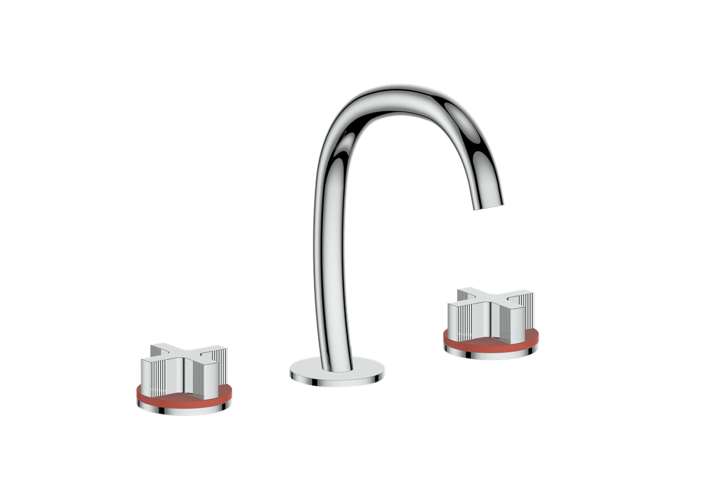 Vogt Mond 8" C.C. Lavatory Faucet With Pop-Up Drain - Cross Handle - BF.M3.1331