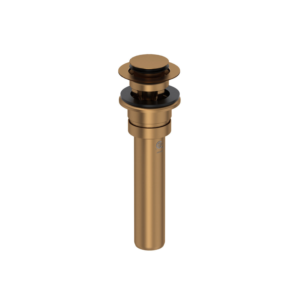 Perrin & Rowe Lavatory Push Drain With Overflow With 5 Inch Tailpiece - U.0127DOF