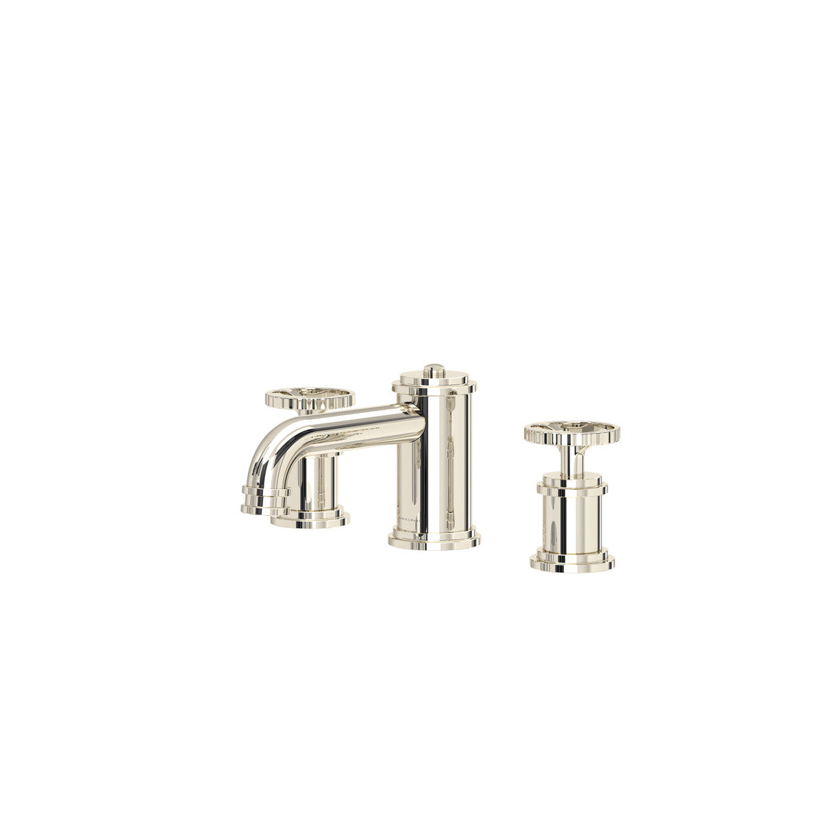 Perrin & Rowe Armstrong Widespread Bathroom Faucet With Low Spout - Wheel Handle