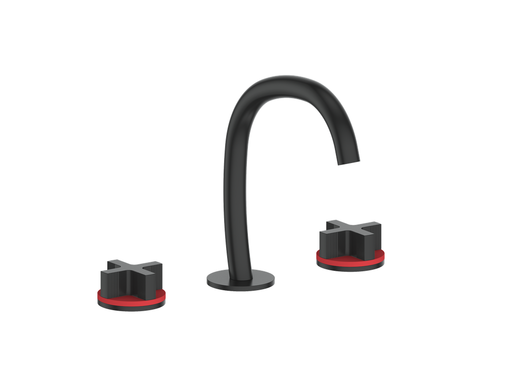 Vogt Mond 8" C.C. Lavatory Faucet With Pop-Up Drain - Cross Handle - BF.M3.1331