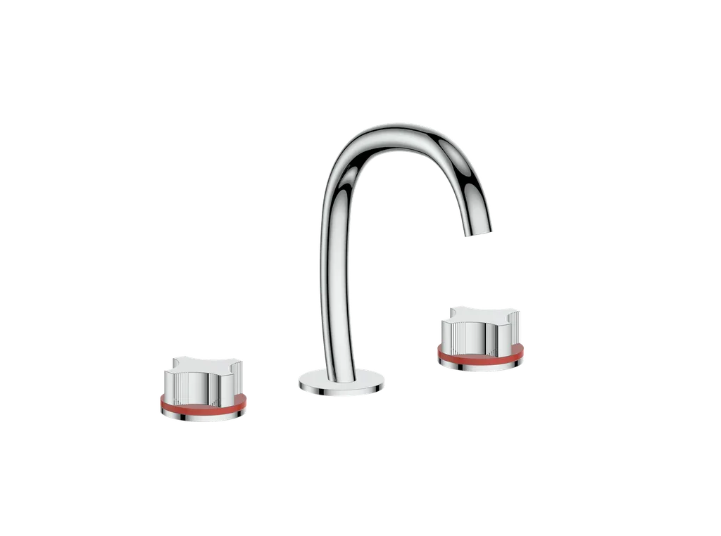Vogt Mond 8" C.C. Lavatory Faucet With Pop-Up Drain - Crescent Handle - BF.M2.1331