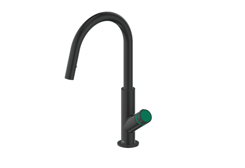 Vogt Mond 16" Kitchen Faucet in Matte Black, KF.16M1.1504.MB