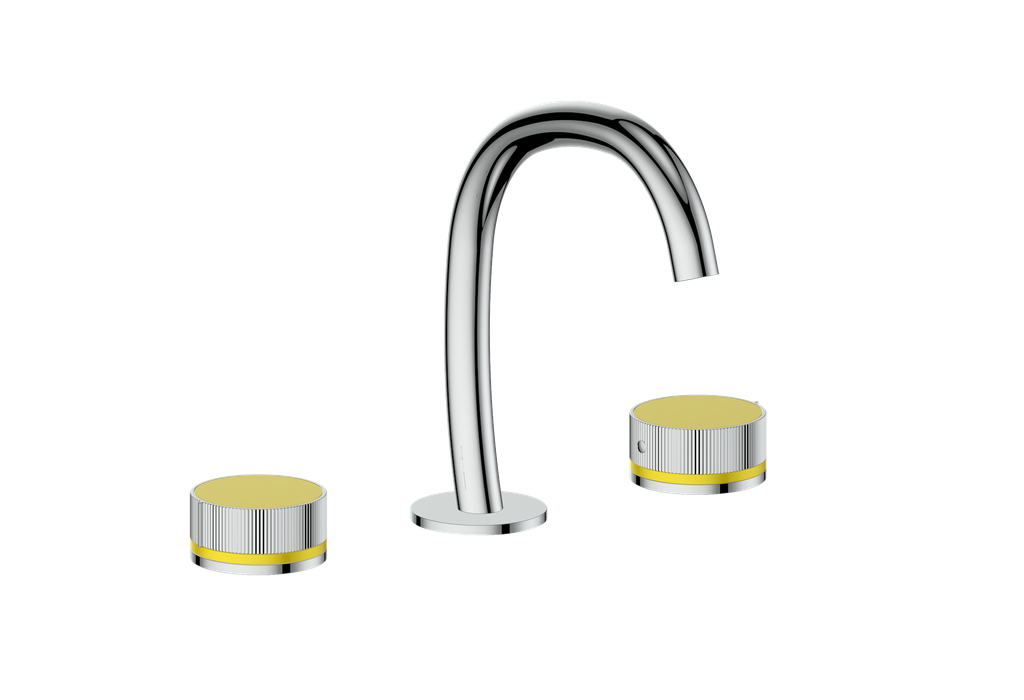 Vogt Mond 8" C.C. Lavatory Faucet With Pop-Up Drain - Moon Handle - BF.M1.1331