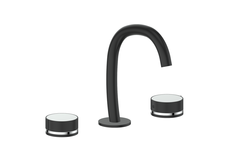 Vogt Mond 8" C.C. Lavatory Faucet With Pop-Up Drain - Moon Handle - BF.M1.1331