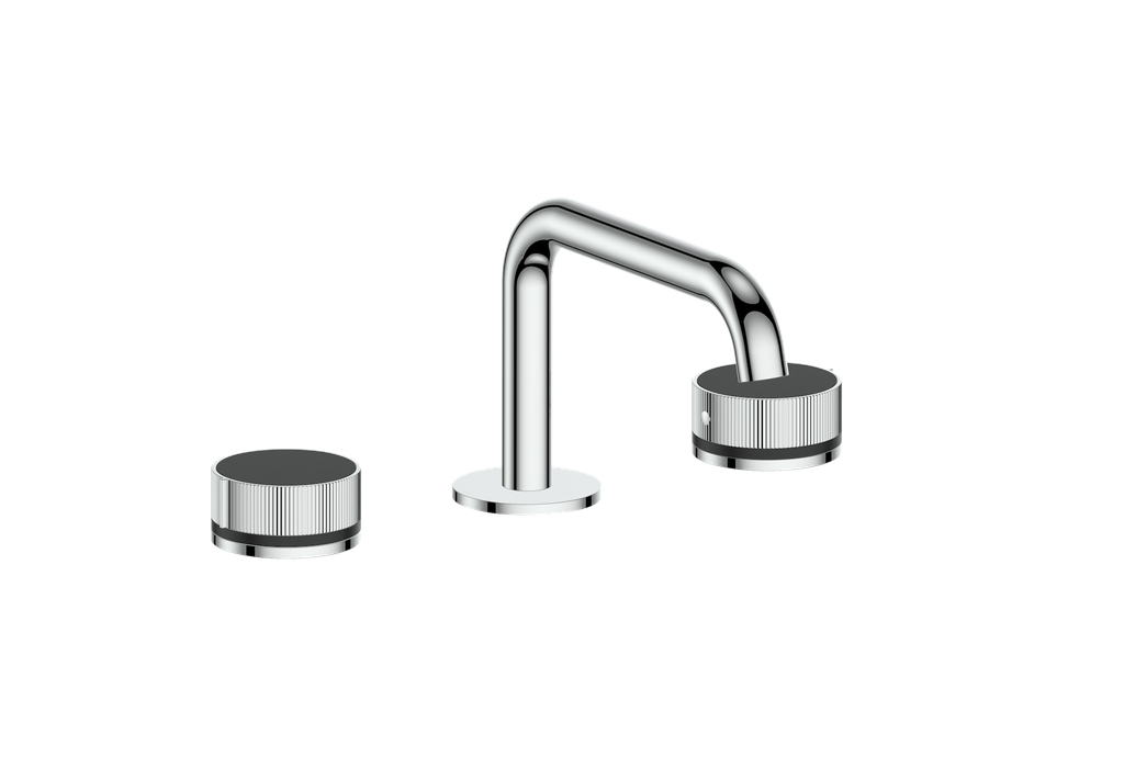 Vogt Mond 8" C.C. Lavatory Faucet With Pop-Up Drain Angular Spout in Chrome