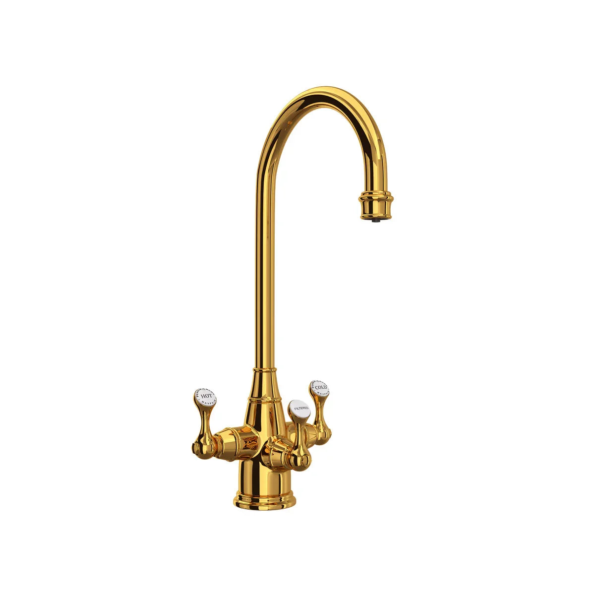 Perrin & Rowe Georgian Era Filtration 3-Lever Bar And Food Prep Faucet 1.5 GPM