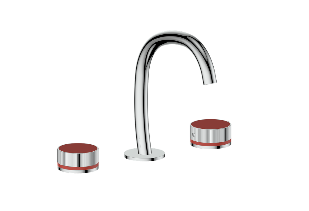 Vogt Mond 8" C.C. Lavatory Faucet With Pop-Up Drain - Moon Handle - BF.M1.1331