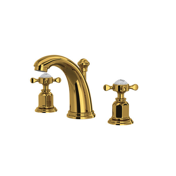 Perrin & Rowe Edwardian Widespread Lavatory Faucet, Cross Handle