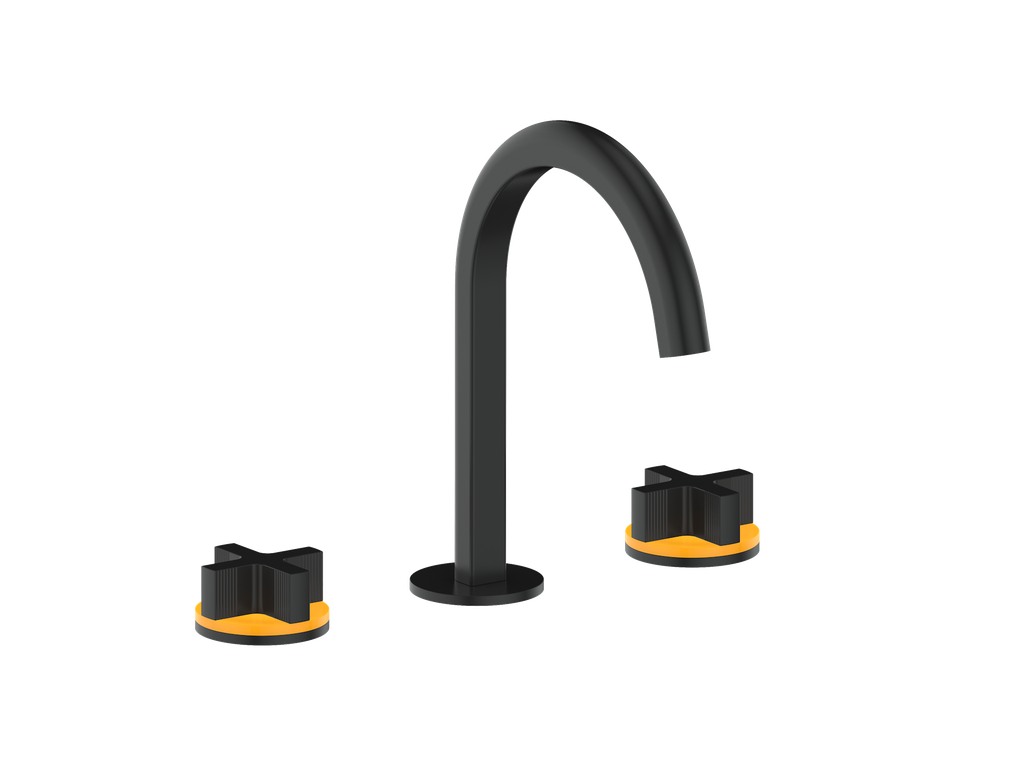 Vogt Mond 8" C.C. Lavatory Faucet With Pop-Up Drain - Cross Handle