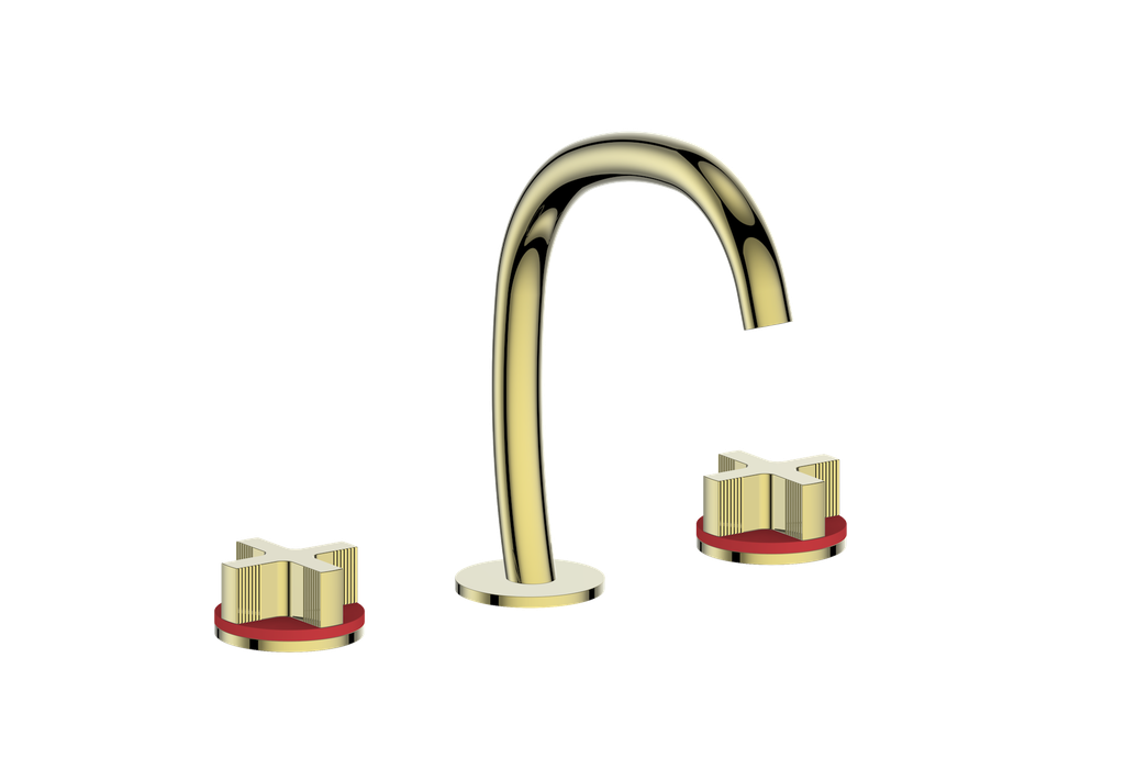 Vogt Mond 8" C.C. Lavatory Faucet With Pop-Up Drain - Cross Handle - BF.M3.1331