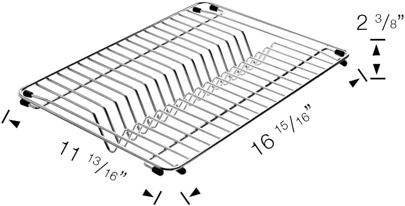 Blanco 234699 Stainless Steel Dish Rack for Apron Front Sink, 17"x12"