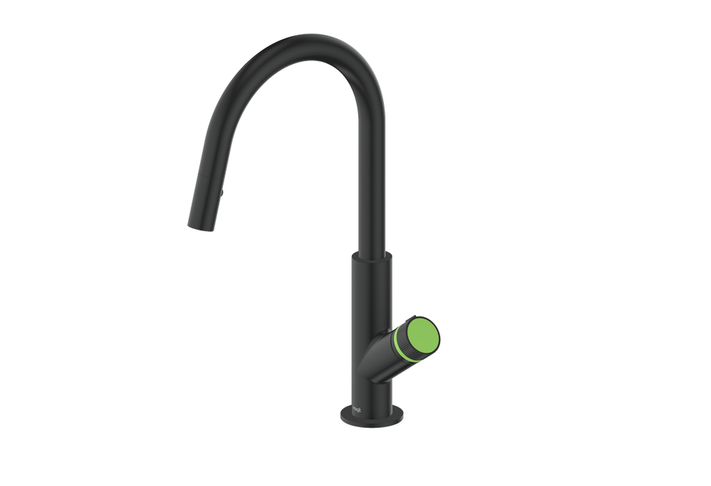 Vogt Mond 16" Kitchen Faucet in Matte Black, KF.16M1.1504.MB
